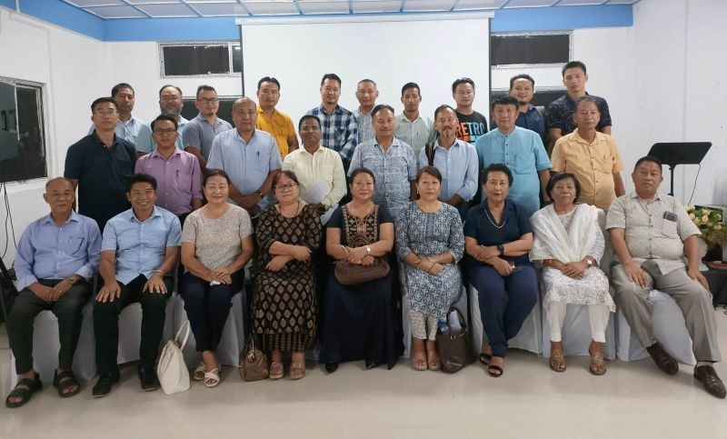 Christian Forum Dimapur new office bearers with others at Bethesda Celebration Center, Walford, Dimapur on August 30.
